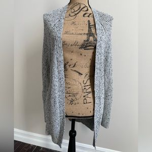 Grey knit cardigan